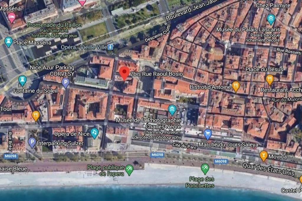 #9 Opera'S Duplex Panoramic Sea View Terrace & Ac 1Min To Beach Nice Extérieur photo