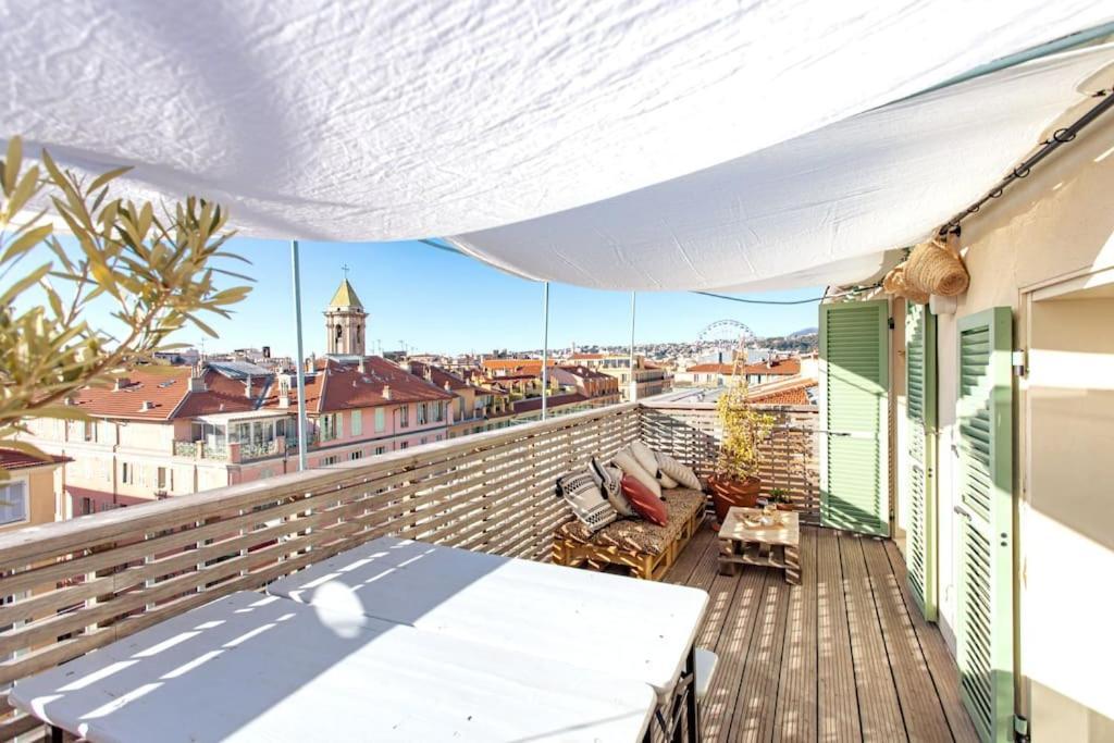 #9 Opera'S Duplex Panoramic Sea View Terrace & Ac 1Min To Beach Nice Extérieur photo